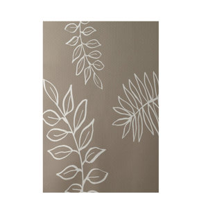 Floral Beige Indoor/Outdoor Area Rug
