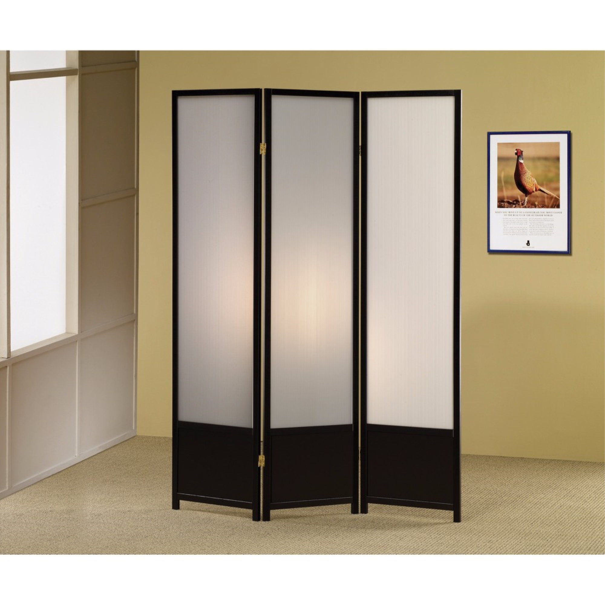 Wrought Studio Dantzler 52'' W x 70.25'' H 3 Panel Folding Room