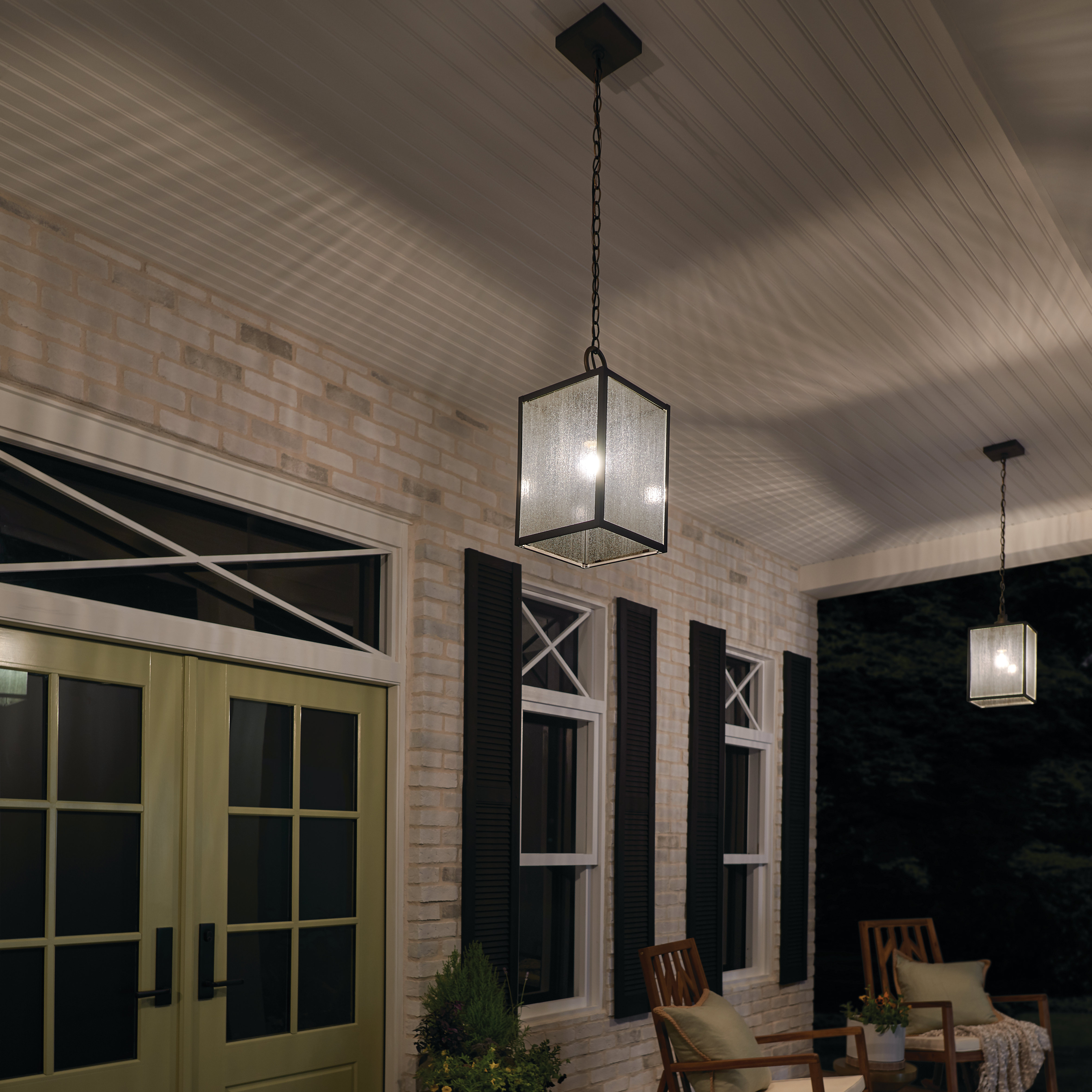 17 Stories Fincastle Brown 1 Bulb 17 25 H Outdoor Pendant Wayfair