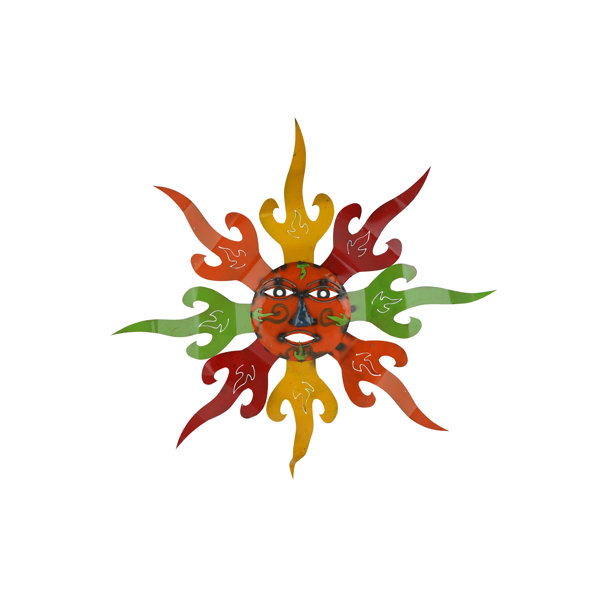 Outdoor Metal Sun Wall Art Wayfair