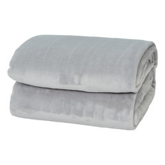 Decorative Extra Soft Faux Fur Blanket Full Size 70/" x 78/",Solid Reversible Fuzz
