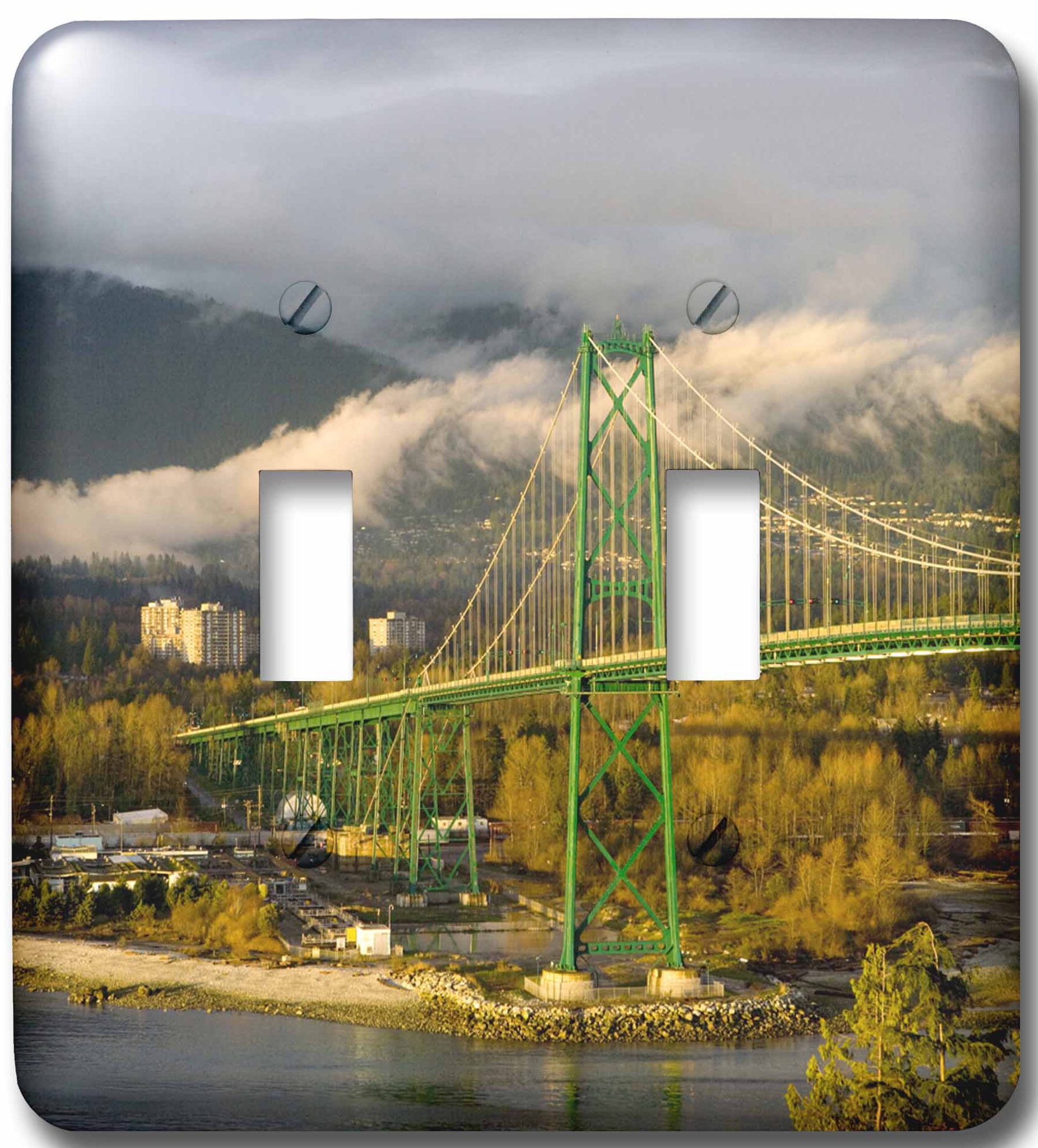 Vancouver Lions Gate Bridge Single Toggle Switch British Columbia 3dRose lsp_70746_1 Canada Vancouver Lions Gate Bridge Single Toggle Switch British Columbia 3dRose lsp_70746_1 Canada