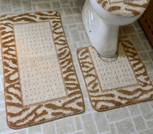 Bloomsbury Market Ollie 3 Piece Animal Print Bath Rug Set Wayfair Ollie 3 Piece Animal Print Bath Rug Set
