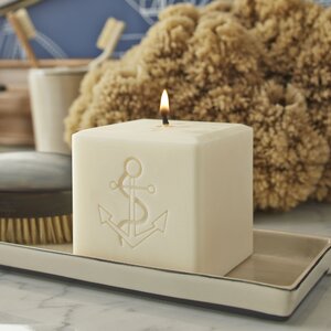 Engraved Anchor Candle