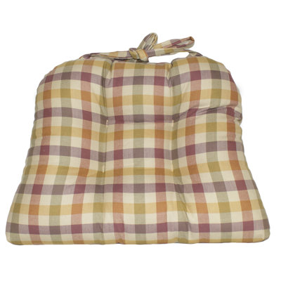 Check Dining Chair Cushion 1 EACH