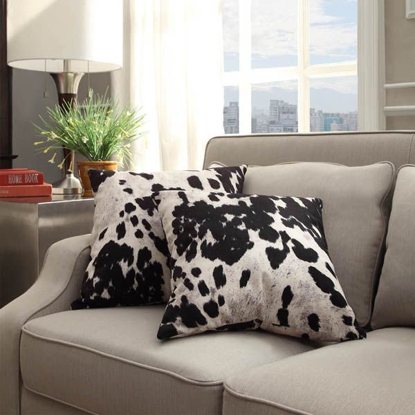 Margarida Cow Hide Print Throw Pillow Reviews Joss Main