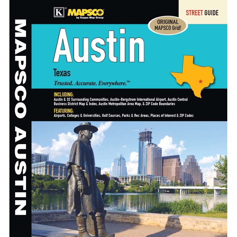 Universal Map Austin Tx Street Guide 10 X 8 5 Wayfair