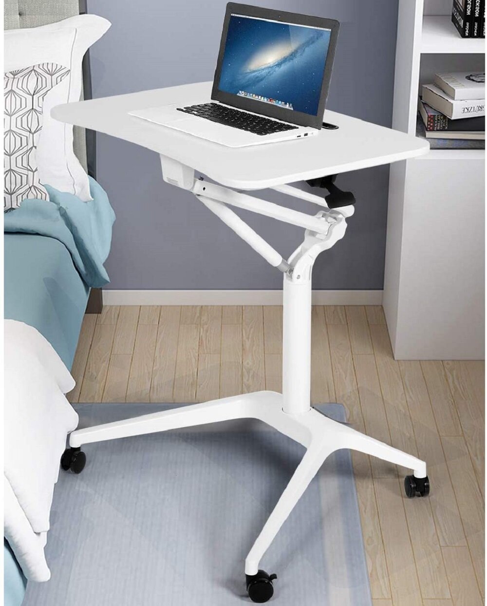 Adjustable Height Stand Computer Desk Ergonomic Workstation Lift Rising Laptop 