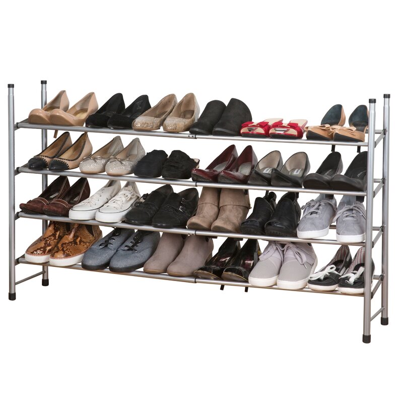 4 tier expandable shoe rack