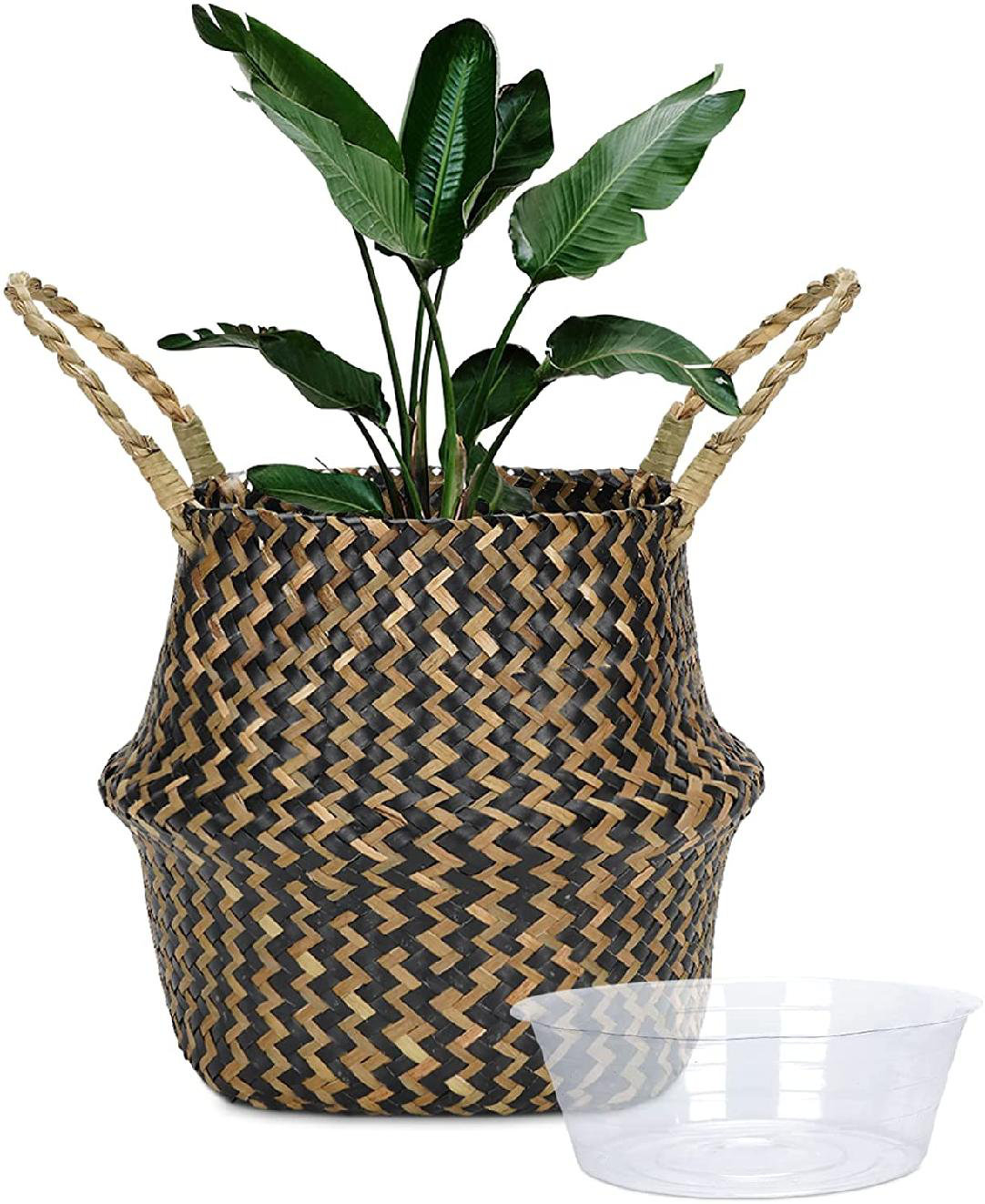 Bayou Breeze Seagrass Plant Basket With Waterproof Plastic Liner