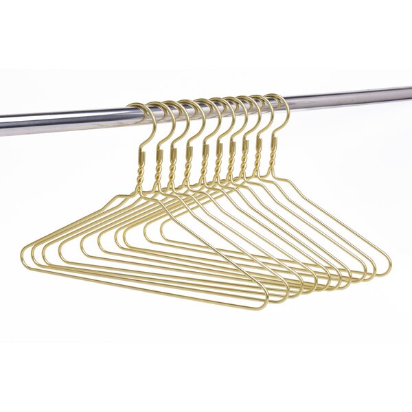 4.0mm Heavy Duty Shirt Blouse Hanger for Coat Suit Bridal Boutique Space Saving Slim Wire Hanger for Camisole Wedding Dress Better to U 17 Inch Rose Gold Metal Hanger Adult Clothes 20 Pack