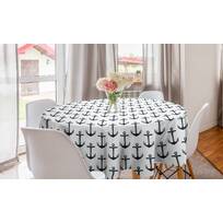 Decorative Fabric Table Cover for Indoor and Outdoor and Waterproof Polyester Tablecloth Animalworld 3D On Themesailorrectangular Tablecloth