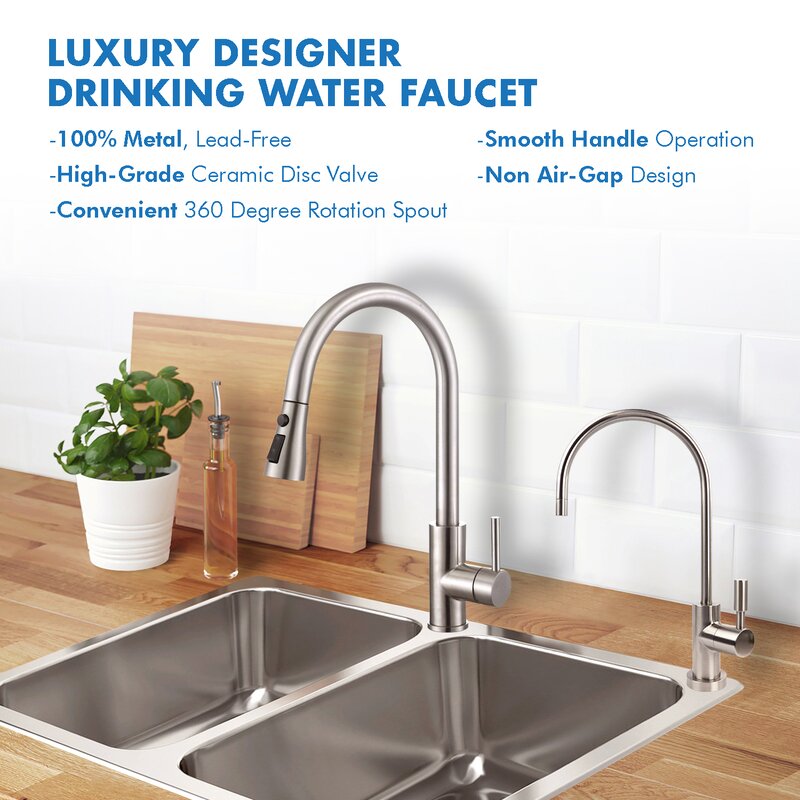 Apec Water Faucet Cd Np Ceramic Disc Designer Faucet Non Air Gap