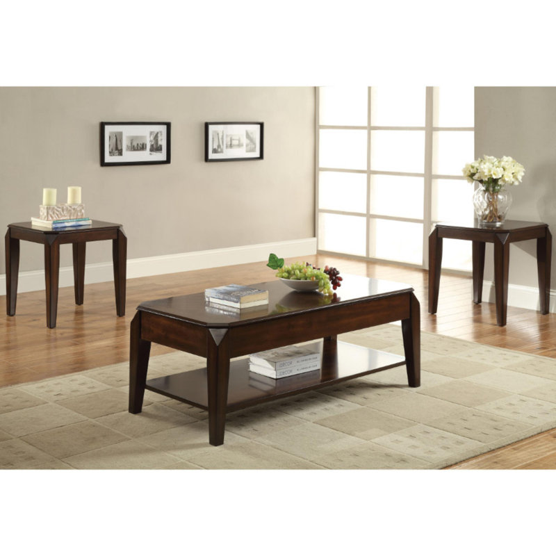 Darby Home Co Table Basse A Plateau Relevable Avec Rangement Lana