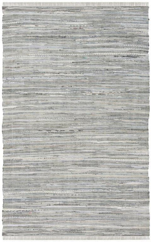 Beachcrest Home Havelock Striped Contemporary Hand Woven Gray Area Havelock Striped Contemporary Hand Woven Gray Area Rug