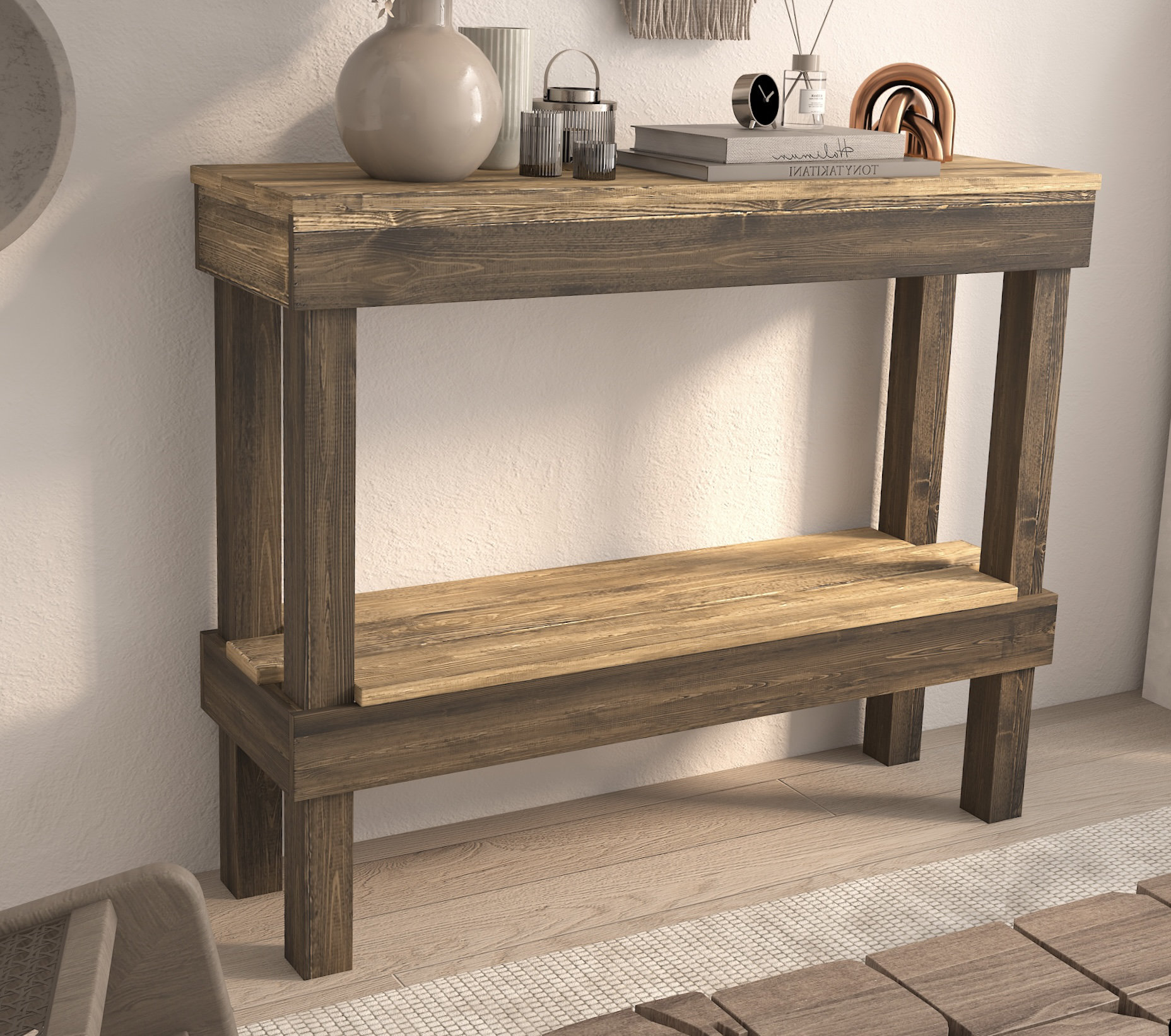 Del Hutson Designs - Luxe Solid Wood Console Table