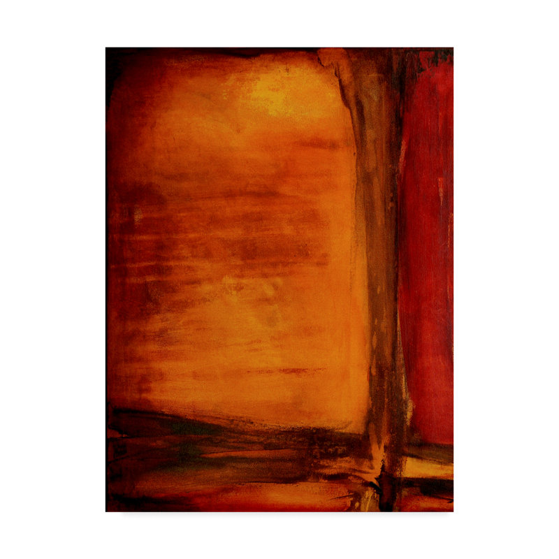 Ebern Designs Red Dawn I Graphic Art Print On Wrapped Canvas Wayfair