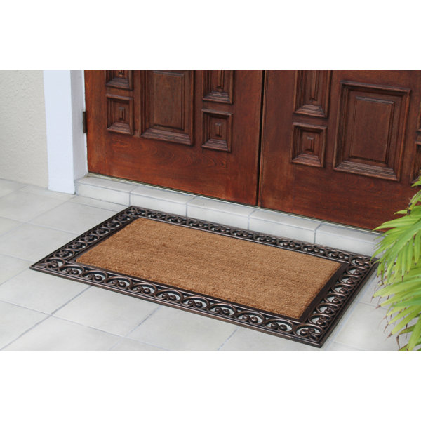 Beykoy Double 48 in. x 30 in. Non-Slip Outdoor Door Mat ...
