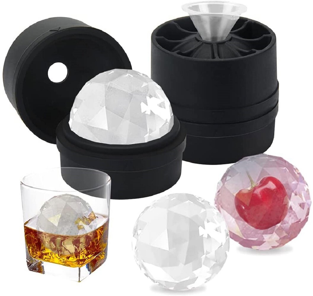 Mold Jelly Cocktail with Trays  Maker Cube Silicone Lid for Tray Ice Whisky 