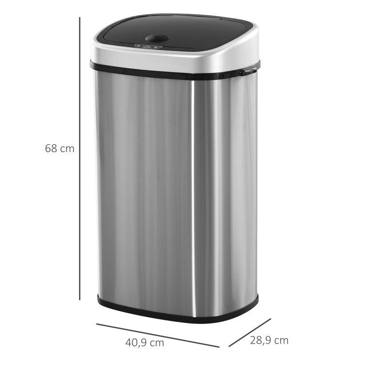 KITCHEN MOVE Automatic Bin 58 Litres stainless steel Stainless Steel 