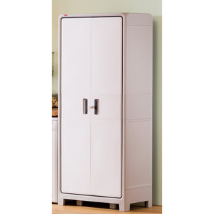 Garage Storage Cabinets Shelves You Ll Love Wayfair Optima Wonder Plastic 72 1 H X 30 7 W 18 5 D Storage Cabinet
