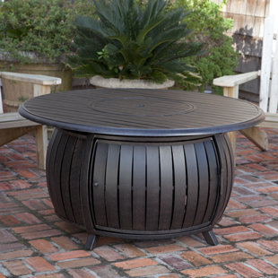 Fire Pit Tables You Ll Love Wayfair Aluminum Propane Fire Pit Table