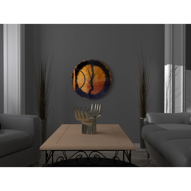 East Urban Home Oversized Meece Wall Clock Wayfair