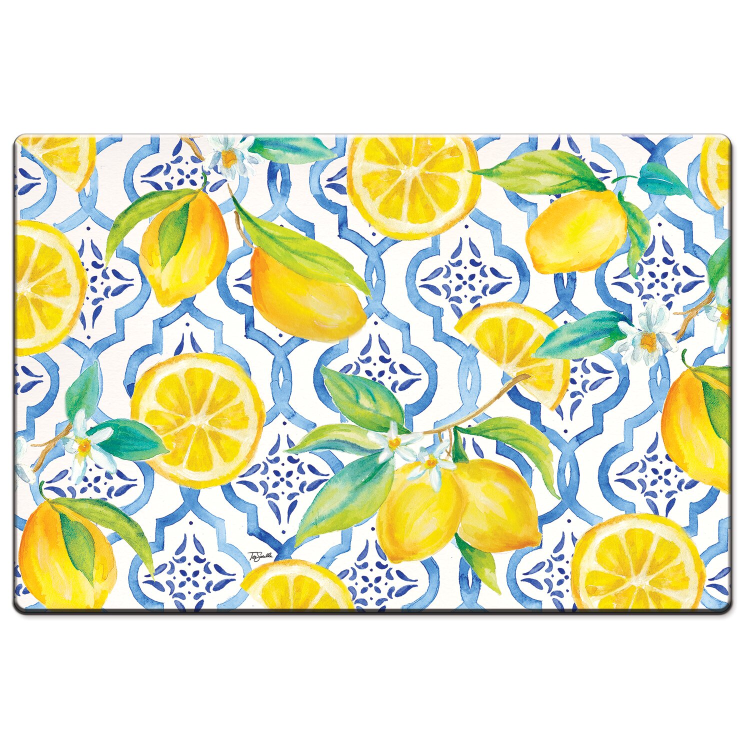 Lemon Wall Decorations - Elcin Lovely Lemons Comfort Anti-Fatigue Mat
