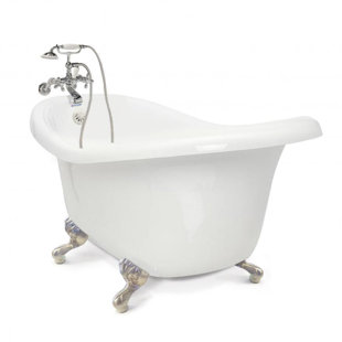 A E Bath And Shower Dorya 59 X 30 Clawfoot Soaking Bathtub Wayfair