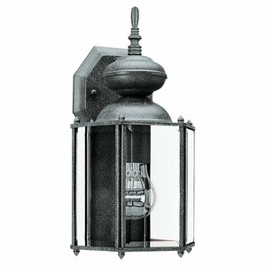 Redfern 1-Light Outdoor Wall Lantern with Clear Beveled Glass