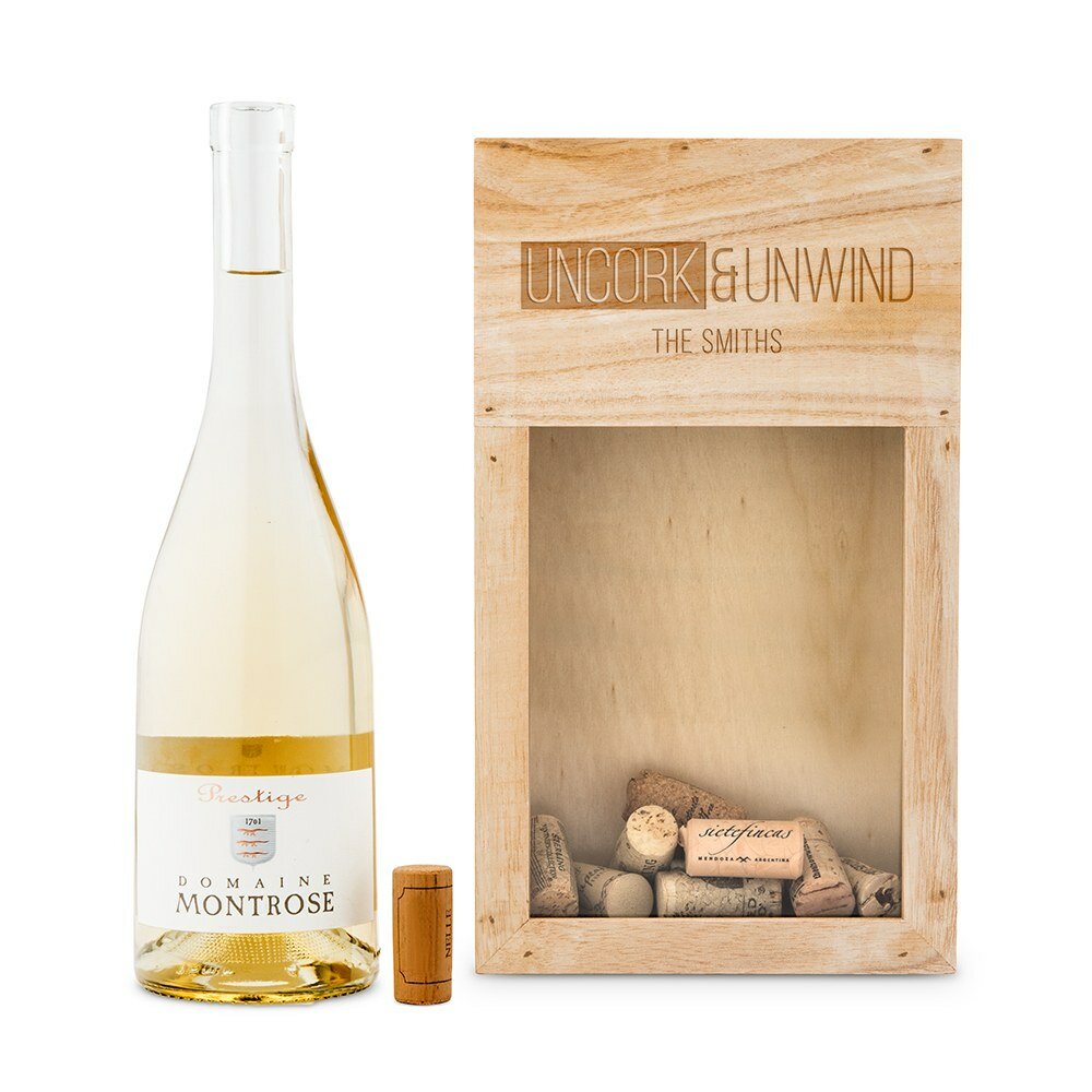 Ebern Designs Uncork And Unwind Personalized Wooden Wine Cork