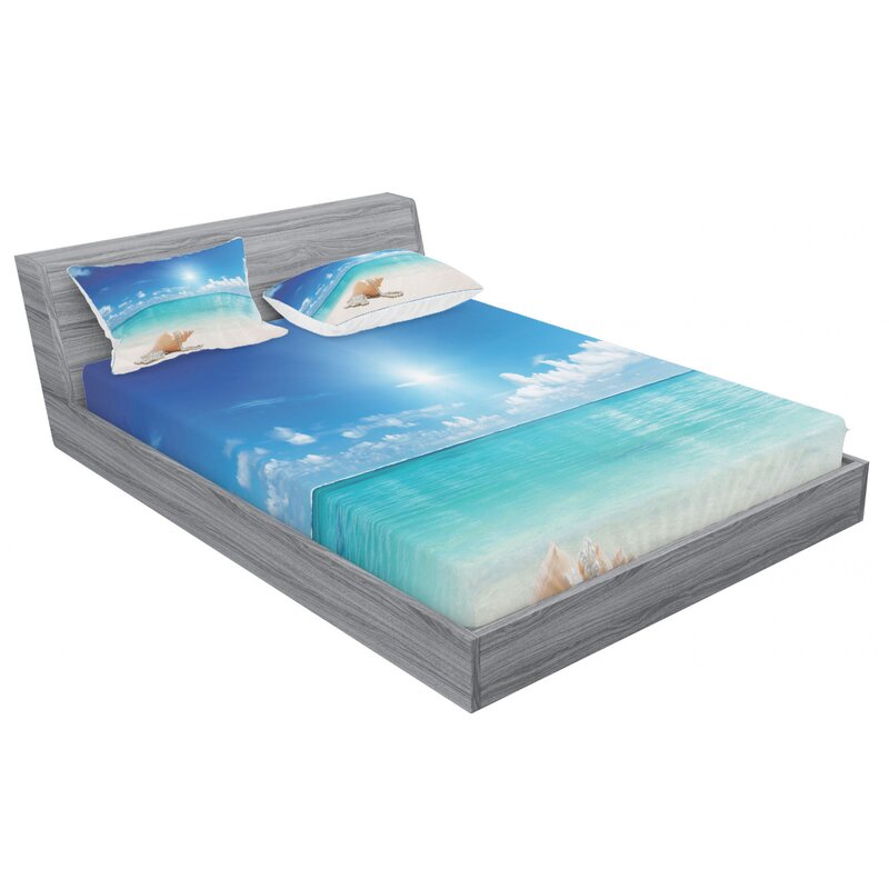 East Urban Home Seashells Sheet Set Wayfair