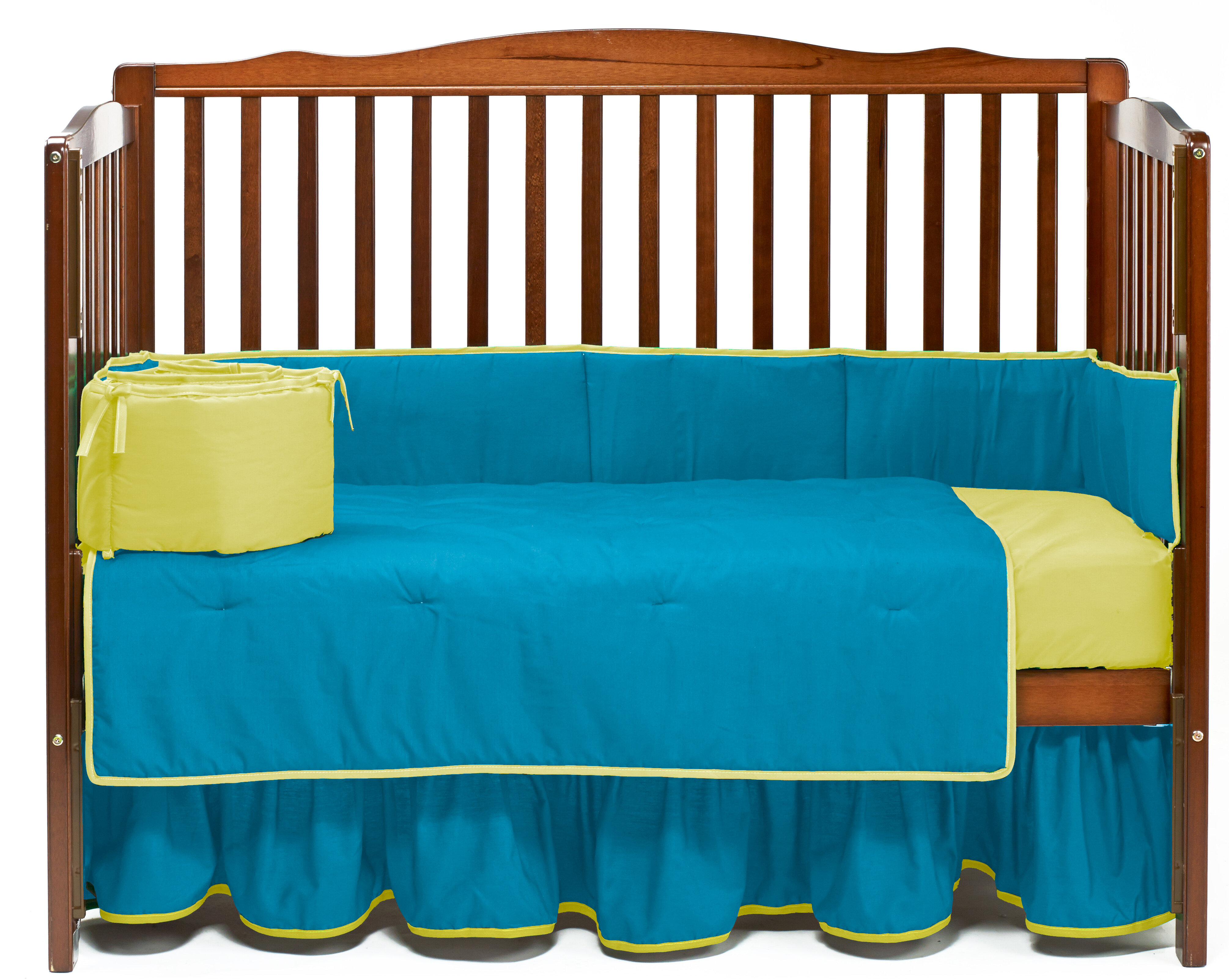 Harriet Bee Deitz Solid 4 Piece Crib Bedding Set Reviews Wayfair