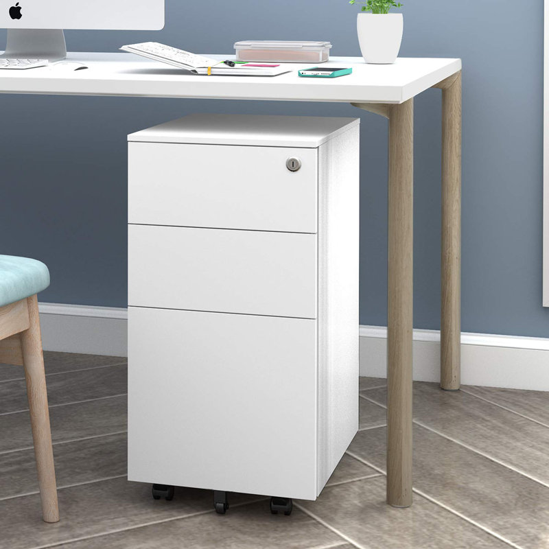 Ebern Designs Stansel Pb Mini Steel File 3 Drawer Vertical Filing