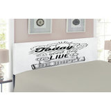 Quotes Upholstered Panel Headboard by East Urban Home