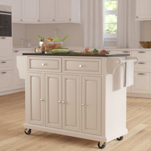 White Kitchen Islands Carts You Ll Love Wayfair Quickview