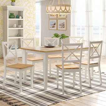 Beachcrest Home Lafayette 7 Piece Dining Set Reviews Wayfair Lafayette 7 Piece Dining Set