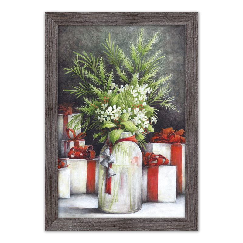 Christmas Flower Vase - Festive Christmas Wall Decorations