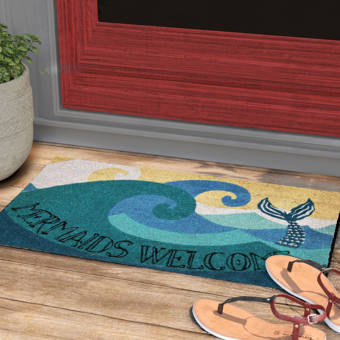Ritz Striped Tufted 29 In X 18 In Non Slip Outdoor Door Mat Reviews Wayfair