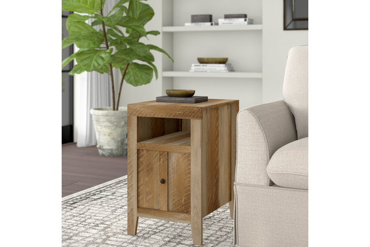 osiris 4 legs end table with storage