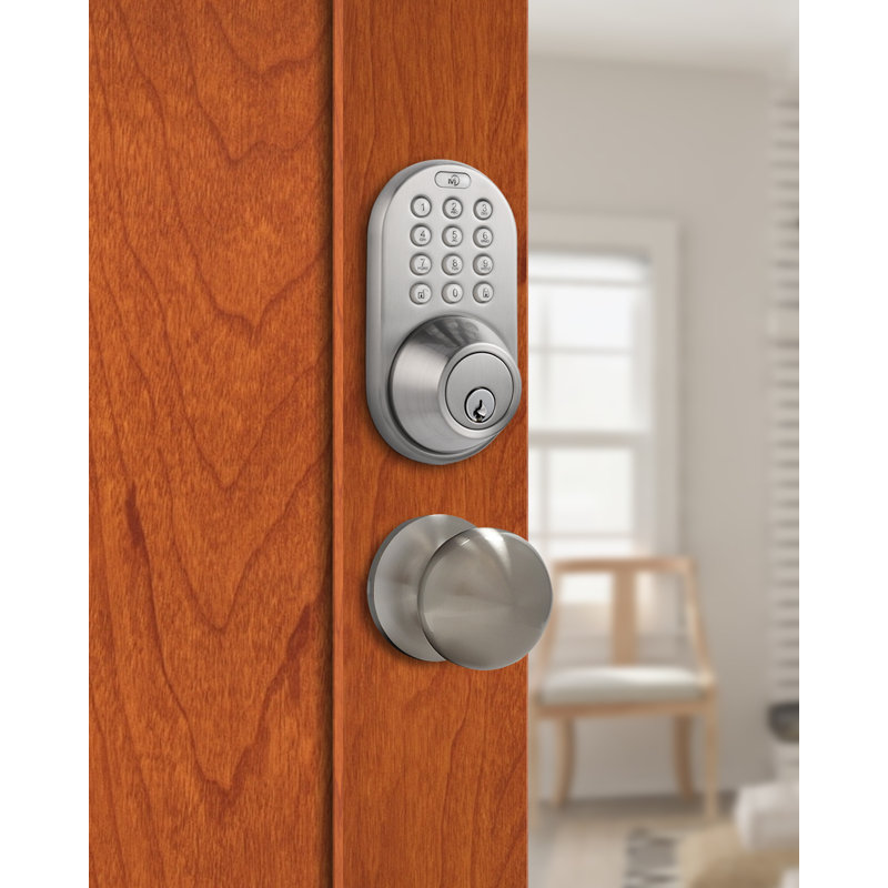 Milocks Complete Entry Knob Set With Electronic Deadbolt Wayfair