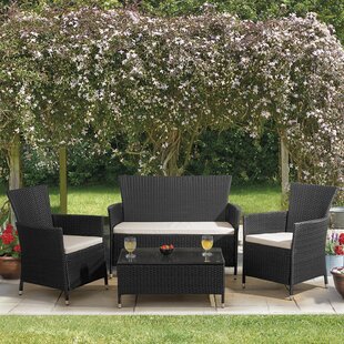 Breezeknoll 4 Seater Rattan Effect Sofa Set By Sol 72 Outdoor