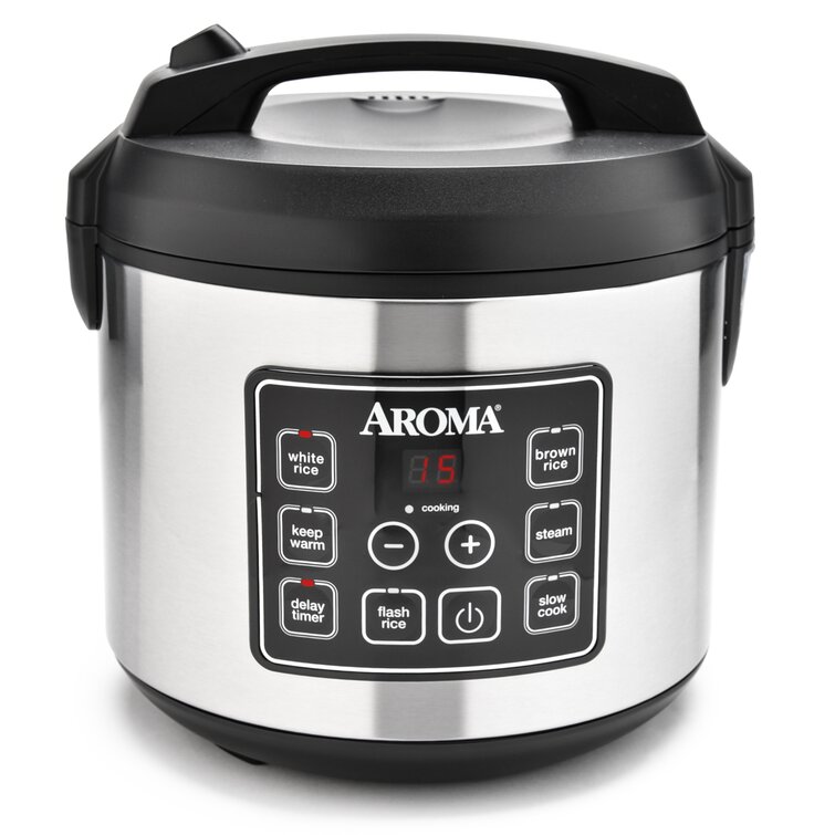 Aroma 5 Qt. Cool Touch Digital Slow Cooker, Food Steamer and Rice ...