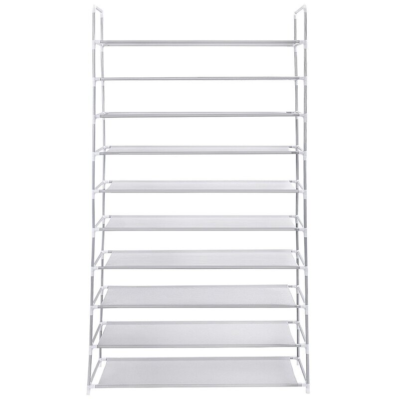 Rebrilliant Wood 50 Pair Shoe Rack Wayfair