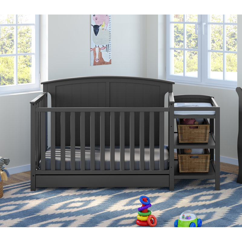 wayfair crib with changing table