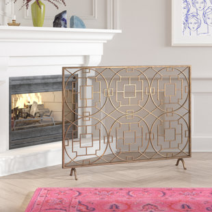 Meyda Tiffany 3 Panel Brass Fireplace Screen Wayfair