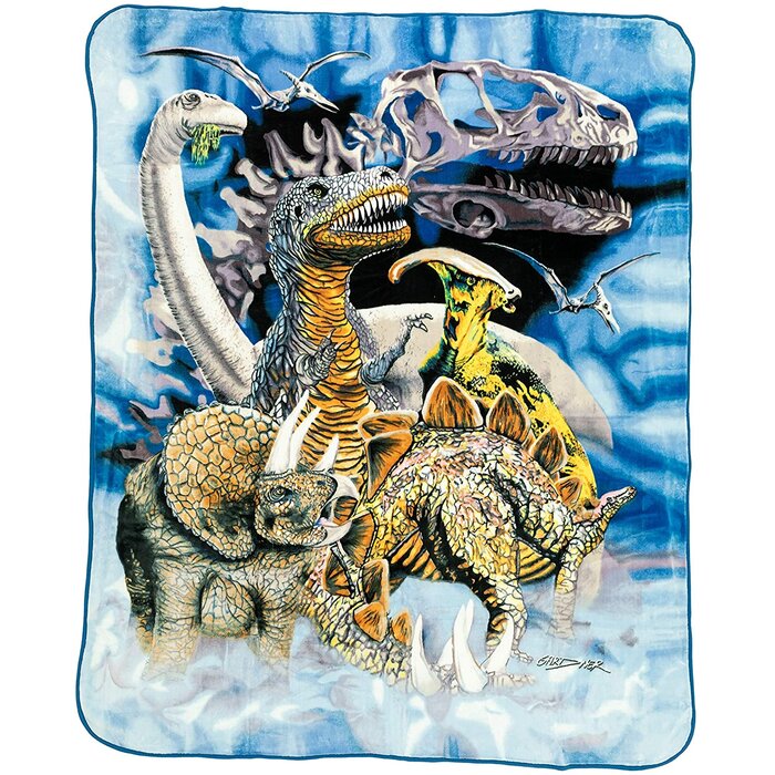 East Urban Home Dinosaur Mink Blanket & Reviews | Wayfair