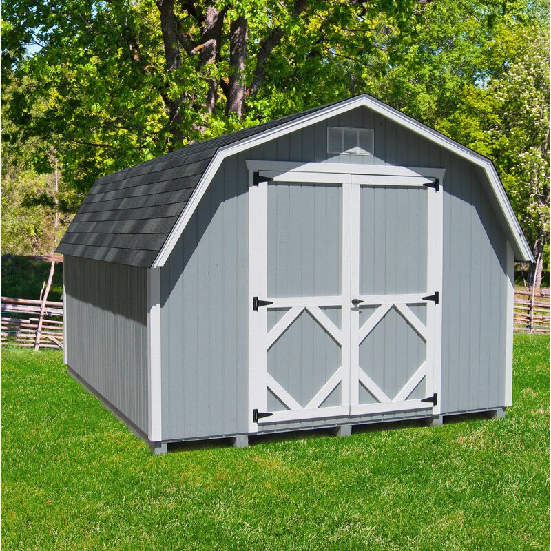 Little Cottage Company Classic Gambrel Solid Wood Storage Shed