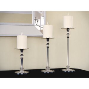 3 Piece Metal Candlestick Set