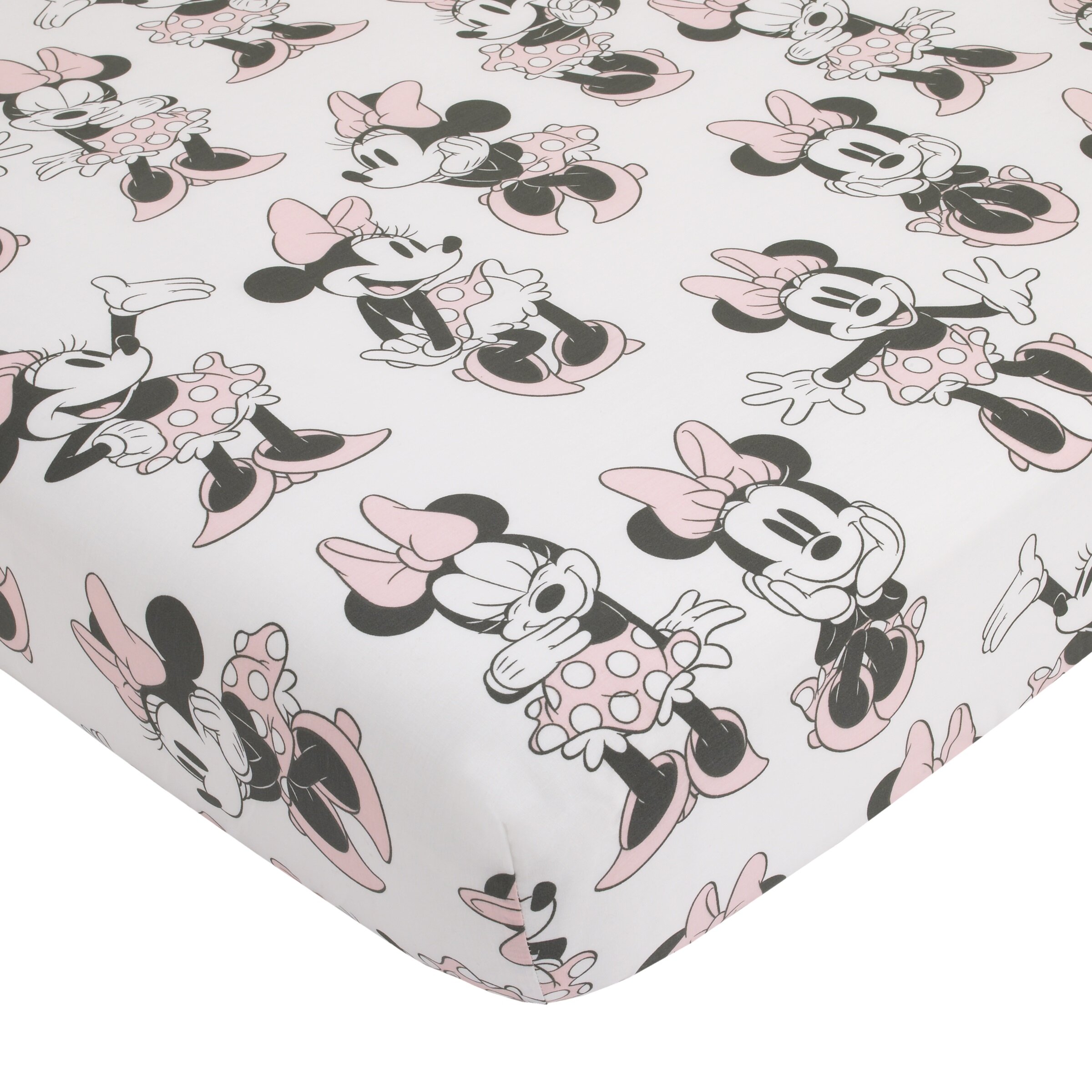 minnie mouse fitted crib sheet